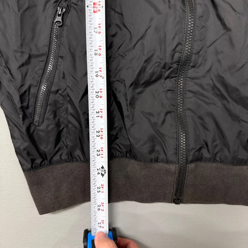 Y2K‎ Nike Windrunner Jacket Black White Colorblock Full Zip Packable Hood Small